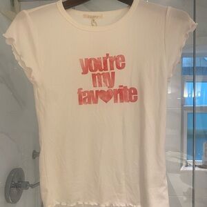 Z Supply Buttery soft white t-shirt size S